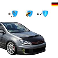 Protector De Capò Negro Para Golf VI 10-2008 en adelante | Protector Bonnet Bra | Proteccion De Piedras Y Insectos…